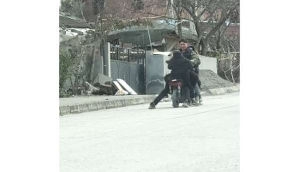 Tokat'ta çocukların tehlikeli yolculuğu kamerada