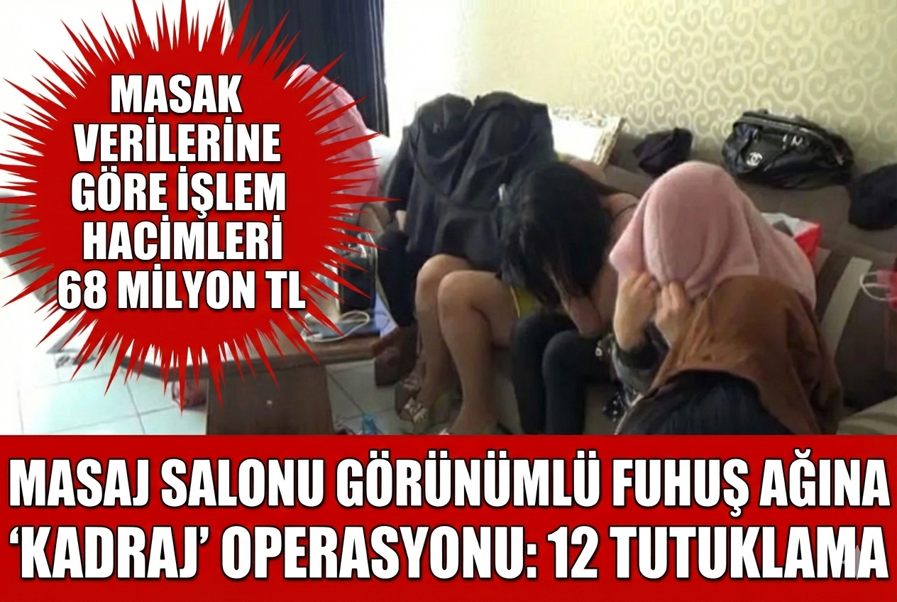Masaj salonu görünümlü fuhuş ağına 'kadraj' operasyonu