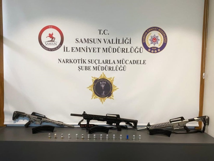 Samsun'da 3 kişi ruhsatsız tüfeklerle yakalandı