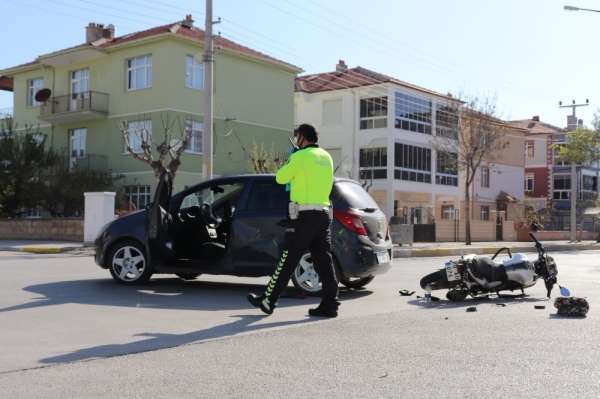 Karaman'da trafik kazası 1 yaralı 
