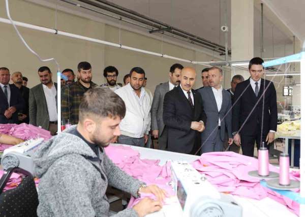 Mardin'de devlet eliyle gençlerin istihdamı için yapıldı, fabrikaların ilki üretime başladı