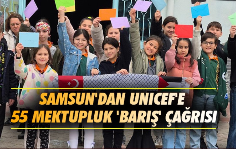Samsun'dan UNICEF'e 55 mektupluk 'barış' çağrısı