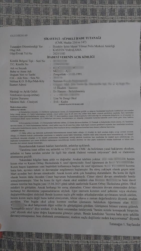 Samsun'da öğretmenden öğrenciye 'başörtüsü mobbingi' iddiası: Veli ve öğretmen karakolluk oldu