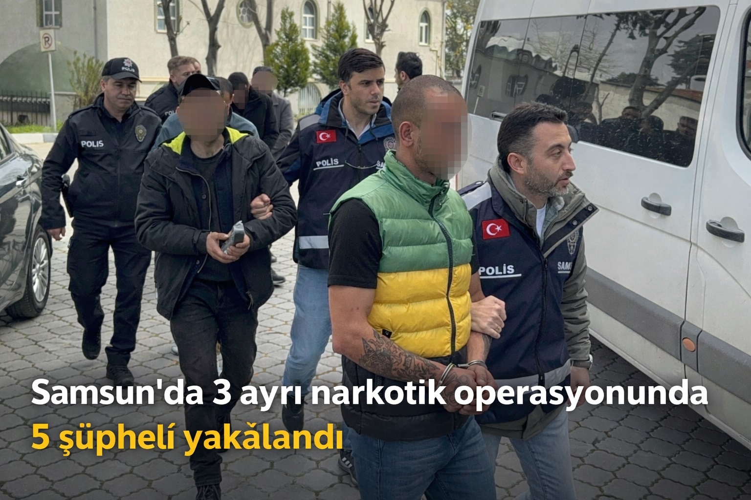 Samsun'da 3 ayrı narkotik operasyonunda 5 şüpheli yakalandı