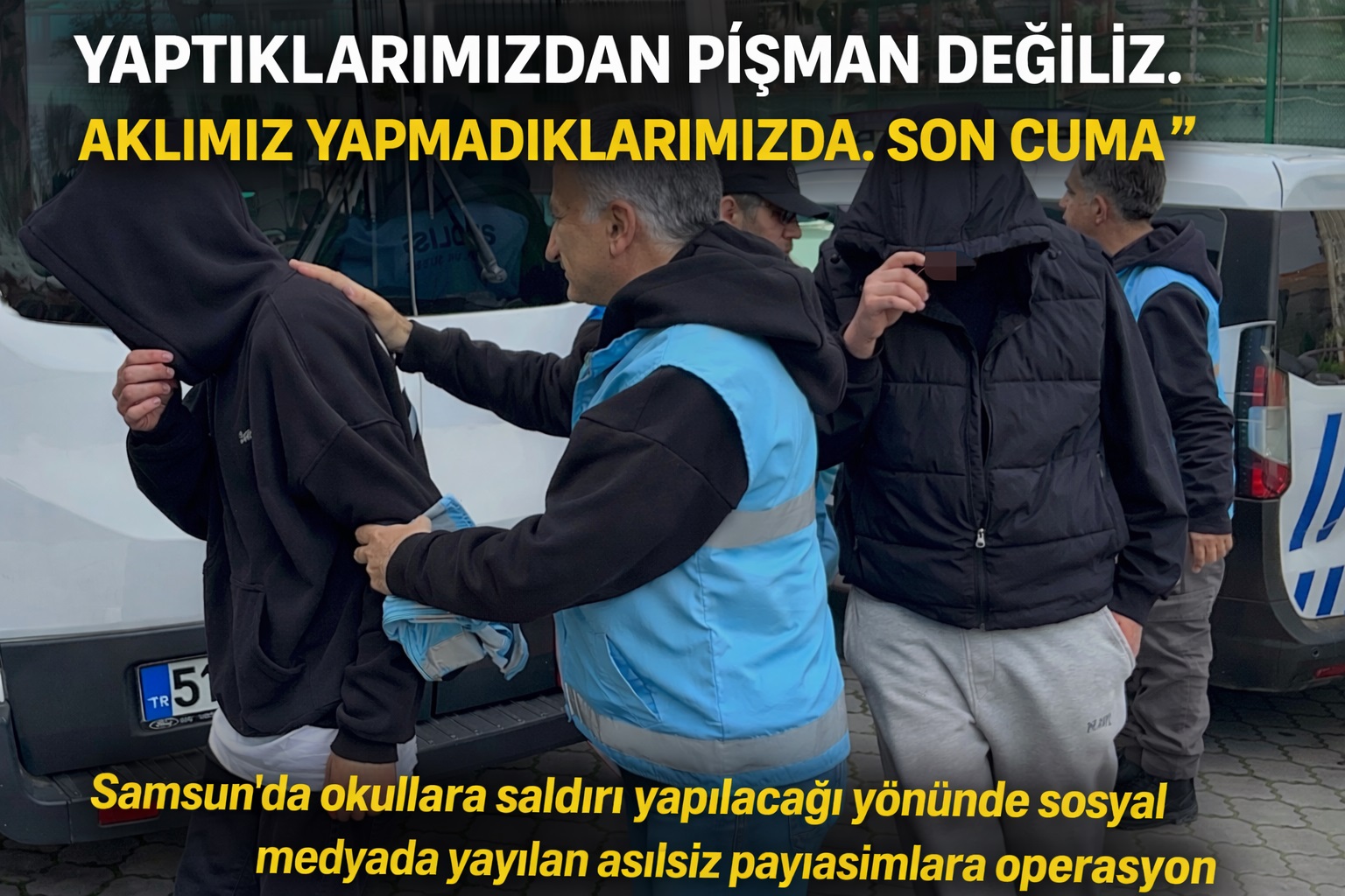 Okullara yönelik asılsız paylaşımlara operasyon: 6'sı çocuk 7 gözaltı