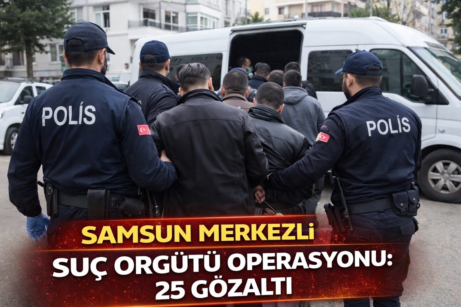 Samsun merkezli suç örgütü operasyonu: 25 gözaltı