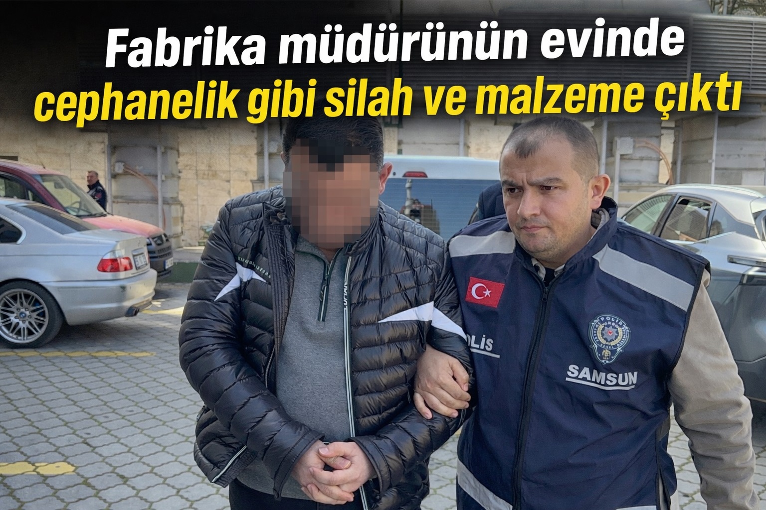 Fabrika müdürünün evinde cephanelik gibi silah ve malzeme çıktı
