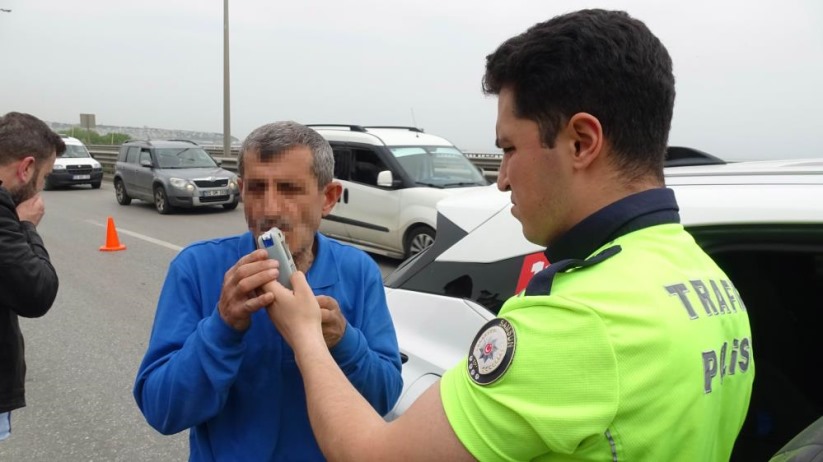 Samsun'da viyadük üstünde yakıt tankerinin karıştığı kaza: 1 yaralı