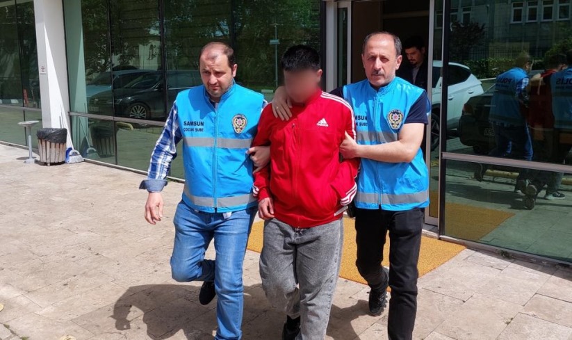 Samsun'da 'laf atma' tartışmasında bıçakladığı şahsı öldüren 17 yaşındaki maganda tutuklandı
