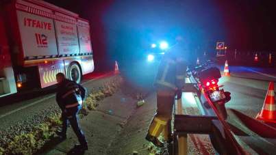 Balıkesir'de motosiklet kazası: 1 kişi hayatını kaybetti