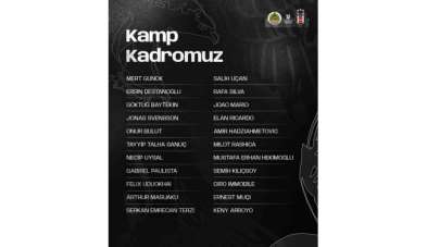 Beşiktaş'ta, Corendon Alanyaspor maçının kamp kadrosu belli oldu