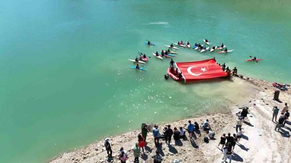 Yusufeli Barajı'nda kano ve rafting coşkusu