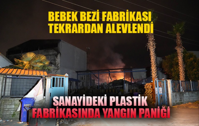 Sanayideki plastik fabrikasında yangın paniği