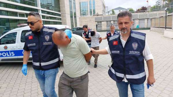 Samsun'da 2 göçmen kaçakçısı polis tarafından yakalandı