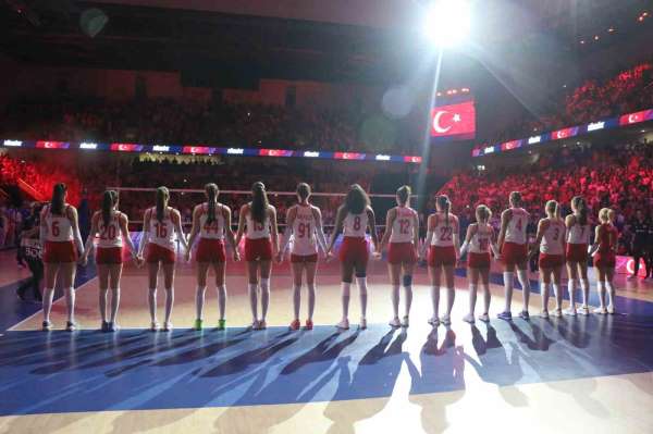A Milli Kadın Voleybol Takımı, Belçika'yı 3-0 mağlup etti