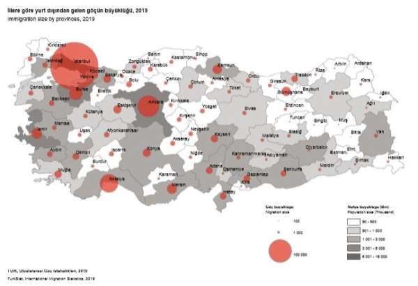 Yurt dışından Samsun'a 11 bin 379 kişi göç etti 