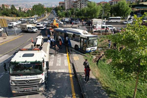 Ankara'daki otobüs kazasının tanığı o anları anlattı: 'Şoför, araçlara çarpmamak için ani frenle manevra yaptı