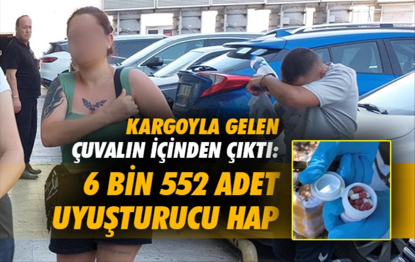 Samsun'da kargoyla gelen çuvalın içinden 6 bin 552 adet uyuşturucu hap çıktı!