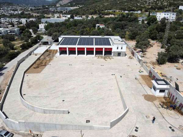 Bodrum itfaiye binası tamamlandı
