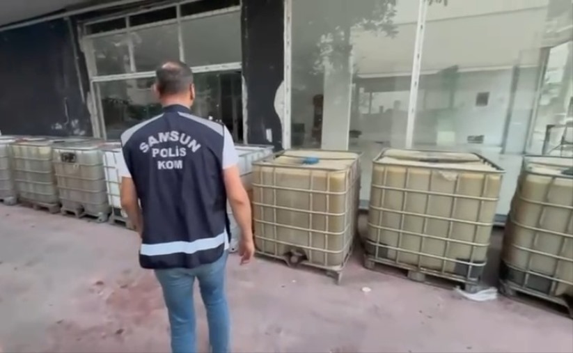 Samsun'da 11 bin litre kaçak motorin ele geçirildi