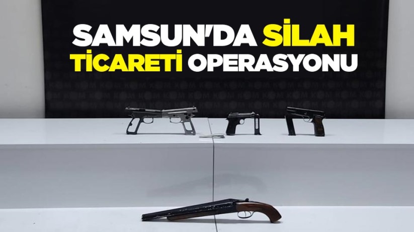Samsun'da silah ticareti operasyonu