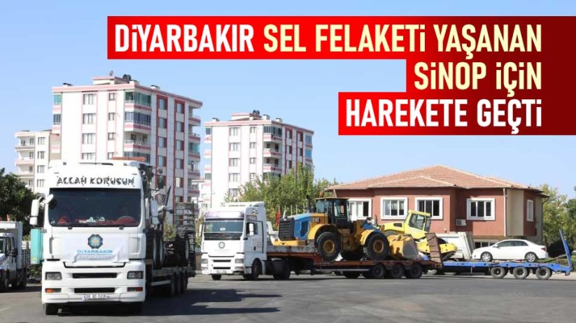 Diyarbakır sel felaketi yaşanan Sinop için harekete geçti