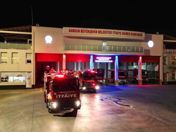 Samsun'dan, Bolu'daki orman yangını söndürme çalışmasına destek