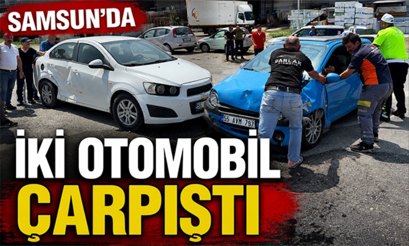Samsun'da iki otomobil çarpıştı: 1 yaralı