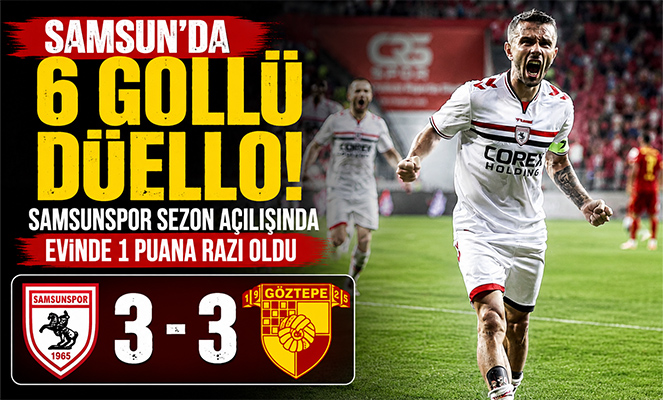 Samsun'da 6 Gollü Düello: Samsunspor Sezon Açılışında Evinde 1 Puana Razı Oldu