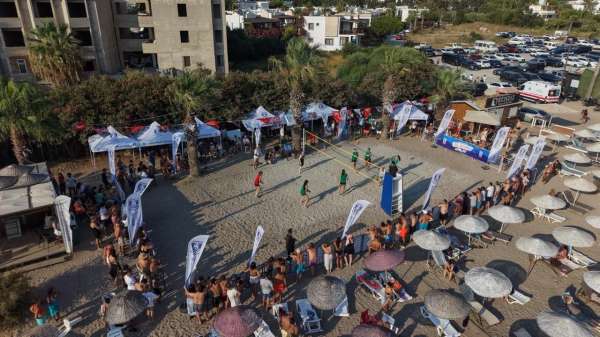 Bodrum'da plaj voleybolu heyecanı