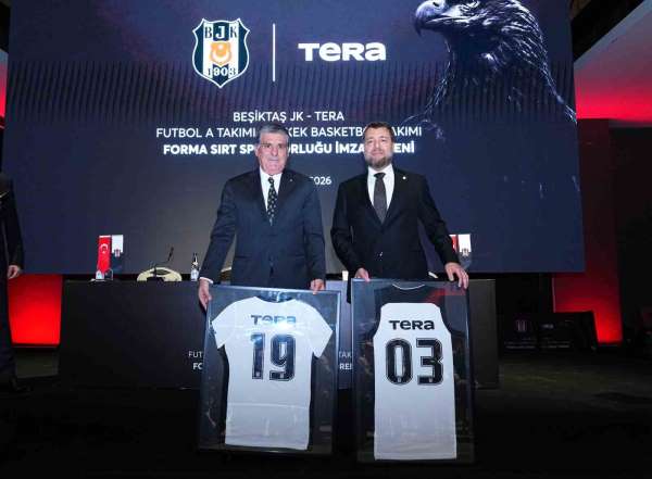 Tera Holding, Beşiktaş JK'nin futbol ve basketbol takımlarına forma sırt sponsoru oldu