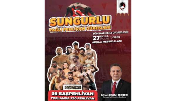 36 başpehlivan Sungurlu'da er meydanına çıkacak