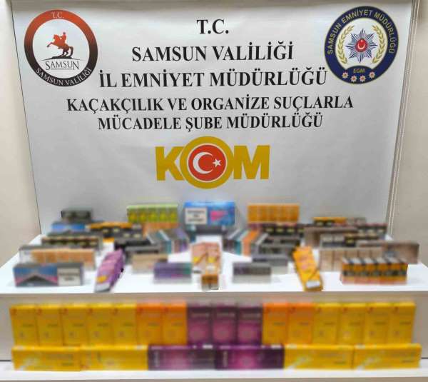 Bafra'da 500 paket kaçak sigara ele geçirildi