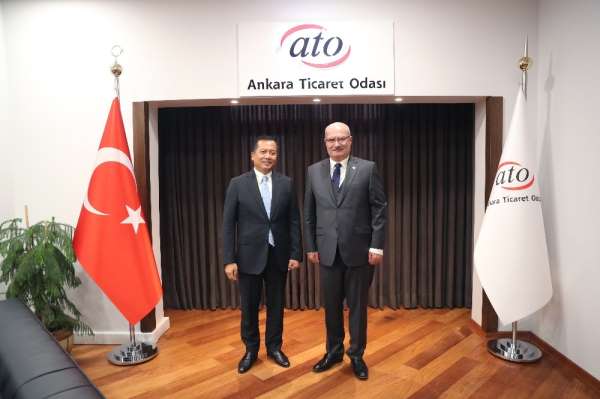 Endonezya Büyükelçisi İkbal, ATO Başkanı Baran'ı ziyaret etti 