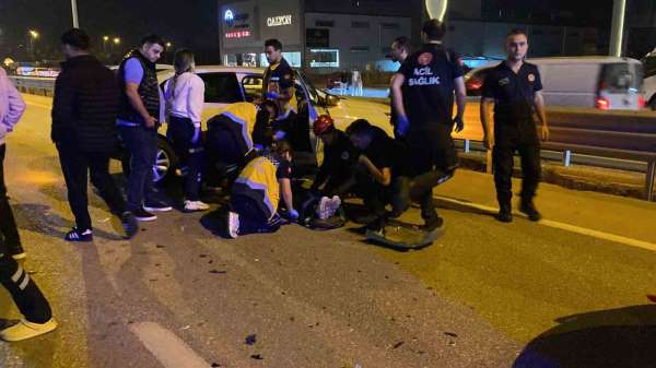 Bursa'da zincirleme kaza: 5 araç birbirine girdi, 3 kişi yaralandı