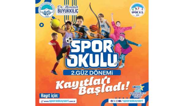 Büyükşehirin spor okullarında 2. güz dönemi kayıtları başladı