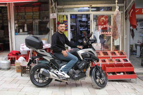 Amasyalı genç, motosikletiyle umreye gitti: 'Türk denince Suudi Arabistan'da akan sular duruyor'