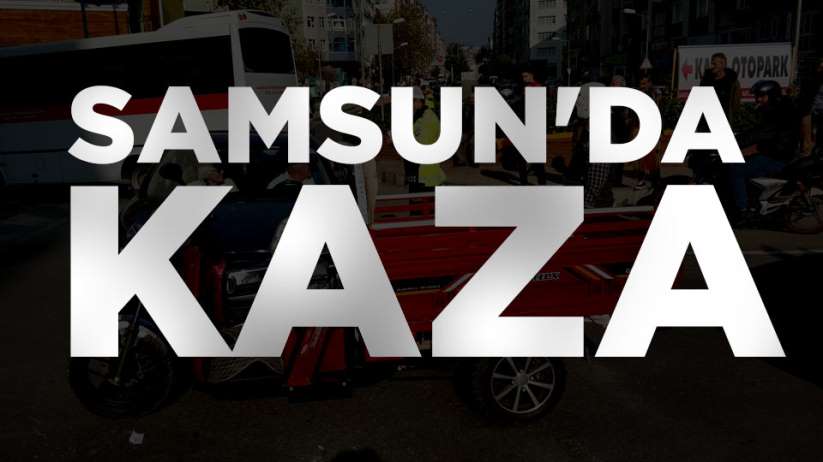 Samsun'da trafik kazası 1 yaralı
