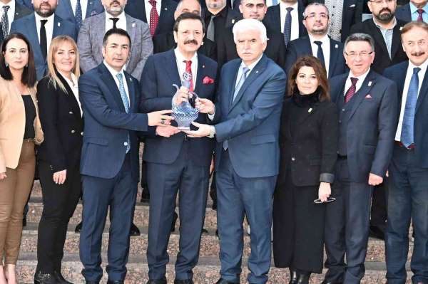 DTB ve DTO yönetimi, yeni projeler için TOBB Başkanı Hisarcıklıoğlu ile bir araya geldi - Denizli haber