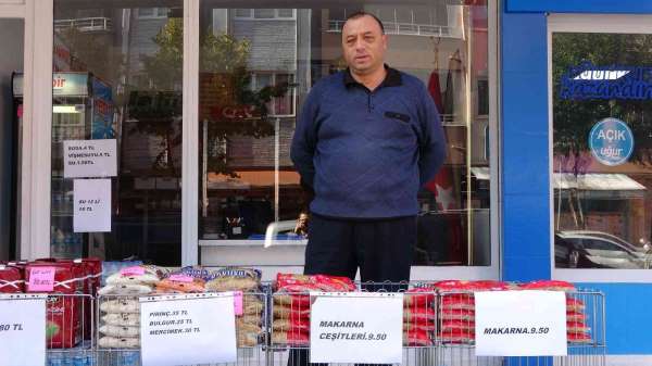 Kırtasiyeci, zincir marketlere tepki için gıda malzemesi satıyor - Ordu haber