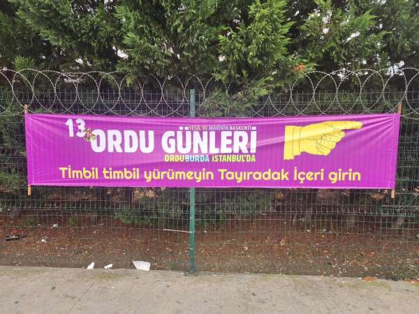 Ordu Tanıtım Günleri'nde ilginç pankartlar: 'Aurdan gidili'