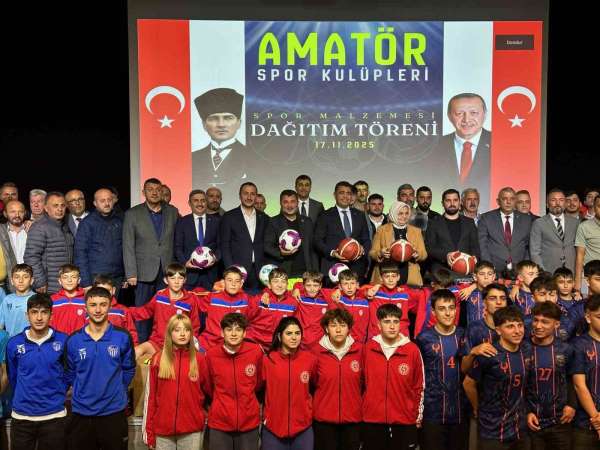 Düzceli amatör sporculara 1 milyon liralık malzeme hibesi