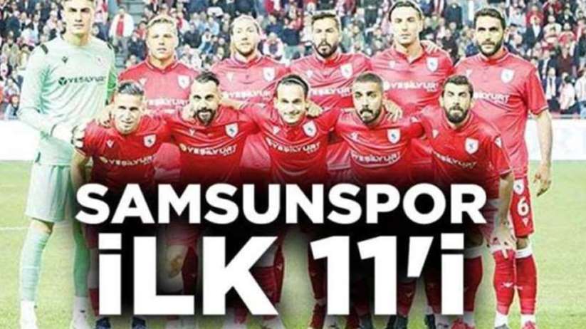 Samsunspor'un Çaykur Rizespor ilk 11'i