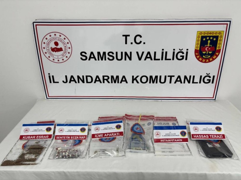 Samsun'da Jandarmadan uyuşturucu operasyonu