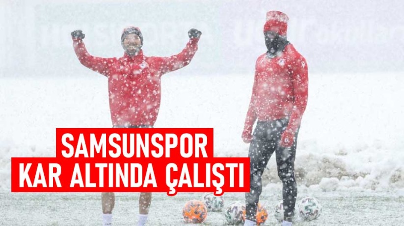 Samsunspor Kar Altında Çalıştı