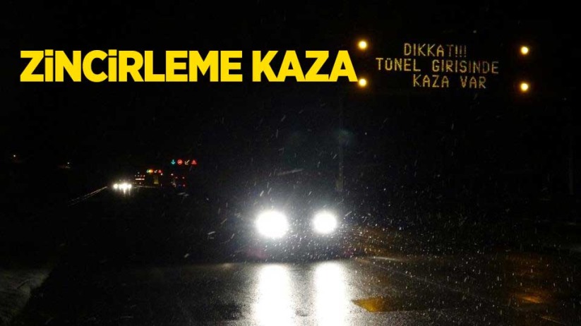 Zincirleme kaza! Çok sayıda araç birbirine girdi