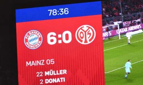 Bayern Münih'ten Mainz'a yarım düzine gol 