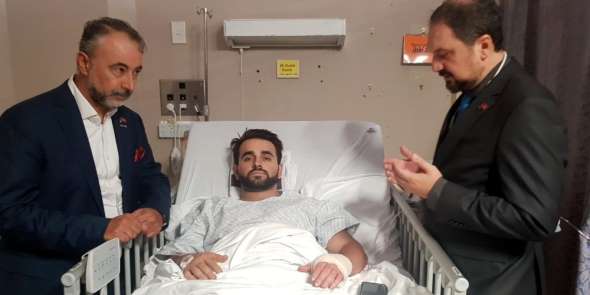 (Özel) Yeni Zelanda'daki yaralı Türk saldırıdan saniyeler sonra görüntülendi 