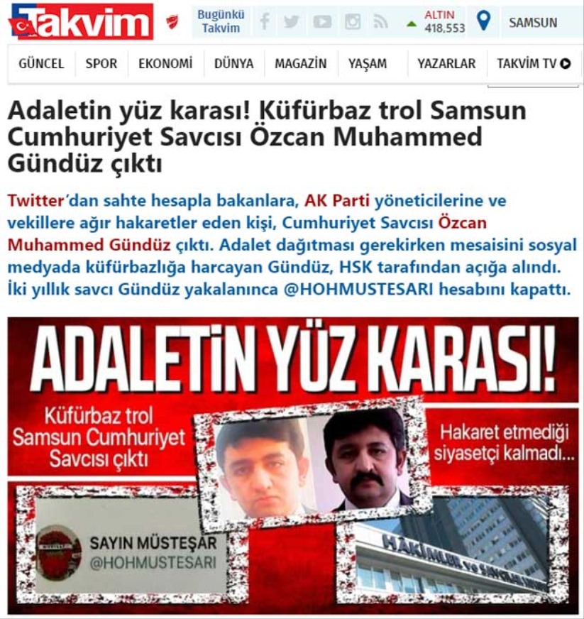 Samsun Savcısı, AK Partililere küfür etti iddiası