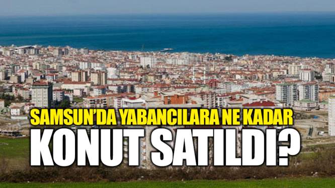 Samsun'da yabancılara ne kadar konut satıldı?